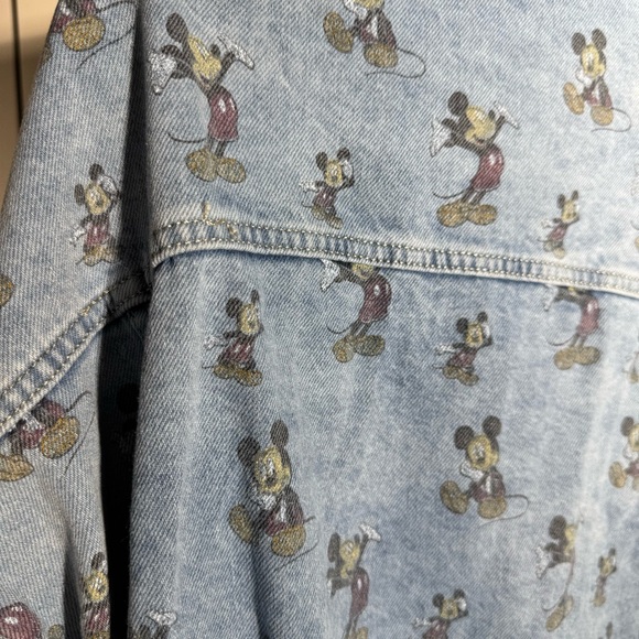 Disney x boohooMAN Denim MICKEY MOUSE Jacket - Picture 9 of 13
